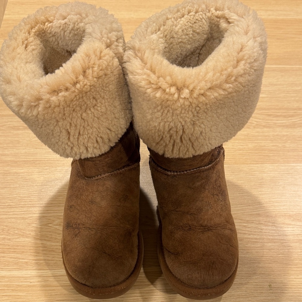 UGG Brown Shearling-Lined Winter Boots - Picture 8 of 11